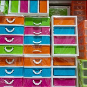 3 UNIDADES DE SET ORGANIZADORES  DE 4 ESPACIO 25 CM APROX