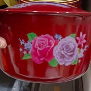 3 UNIDADES FUENTE METAL CON TAPA