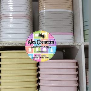 3 unidades de basurero con tapa